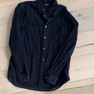 Theory Men's Dark Button Down Shirt